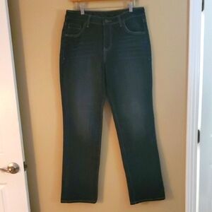 Jag Jeans Women's Deep Indigo Straight Leg Stretch Jeans
